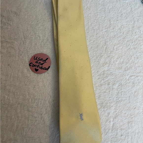 Yves Saint Laurent Light Yellow Tie - Picture 2 of 6
